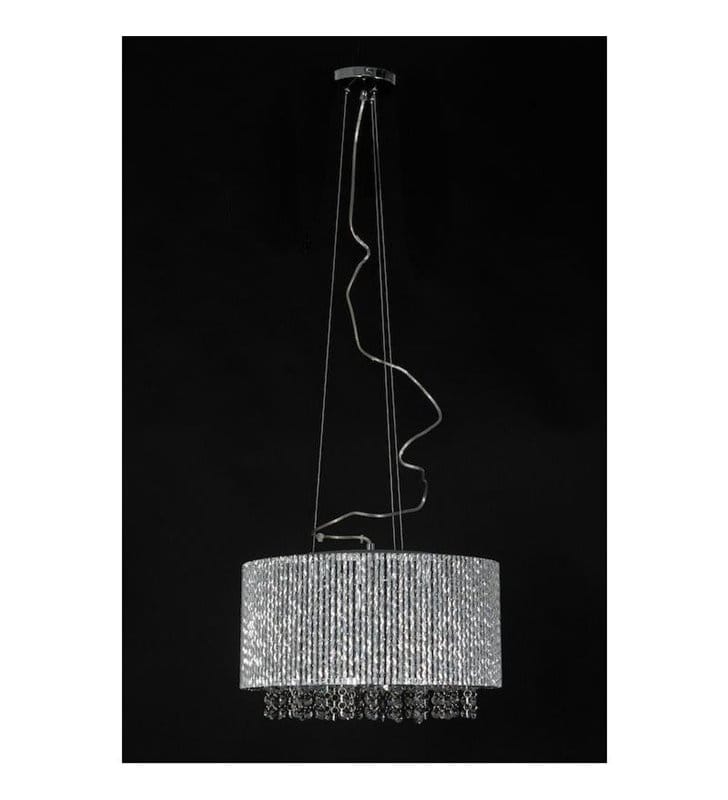 Lampa wisząca Anabella z kryształkami do salonu