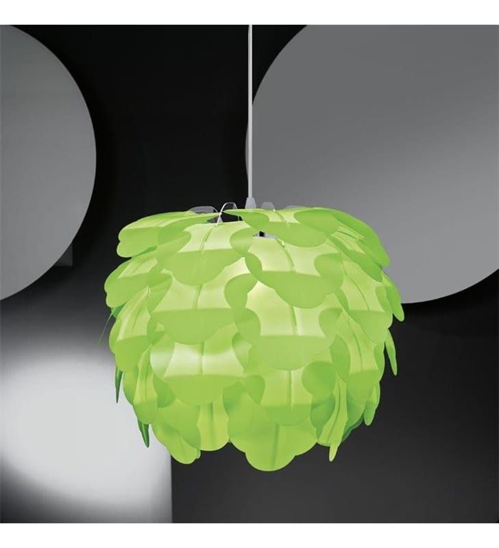 Lampa wisząca Filetta zielona klosz szyszka - DOSTĘPNA OD RĘKI