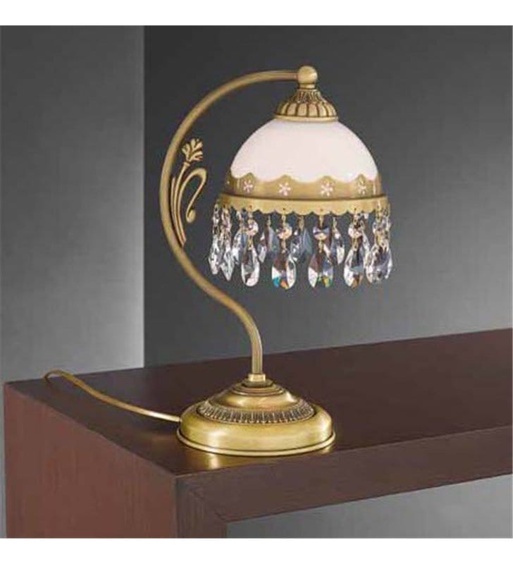 Lampa stołowa z kryształkami Bacoli