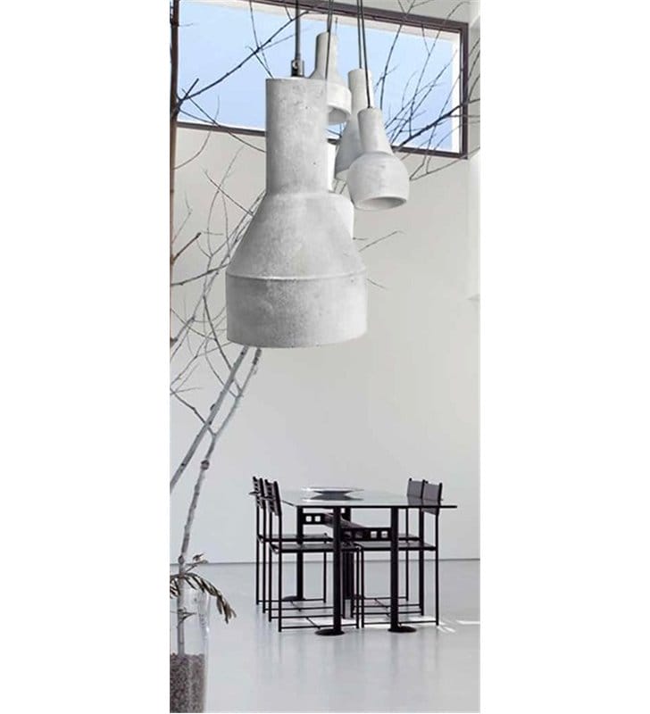 Lampa wisząca Karina nowoczesna w stylu loftowym wykonana z betonu architektonicznego