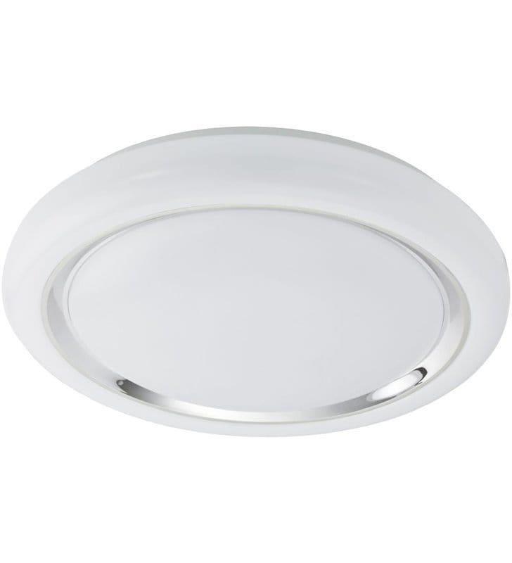 Plafon Capasso LED 40cm okrągły biały chrom 3000K do kuchni