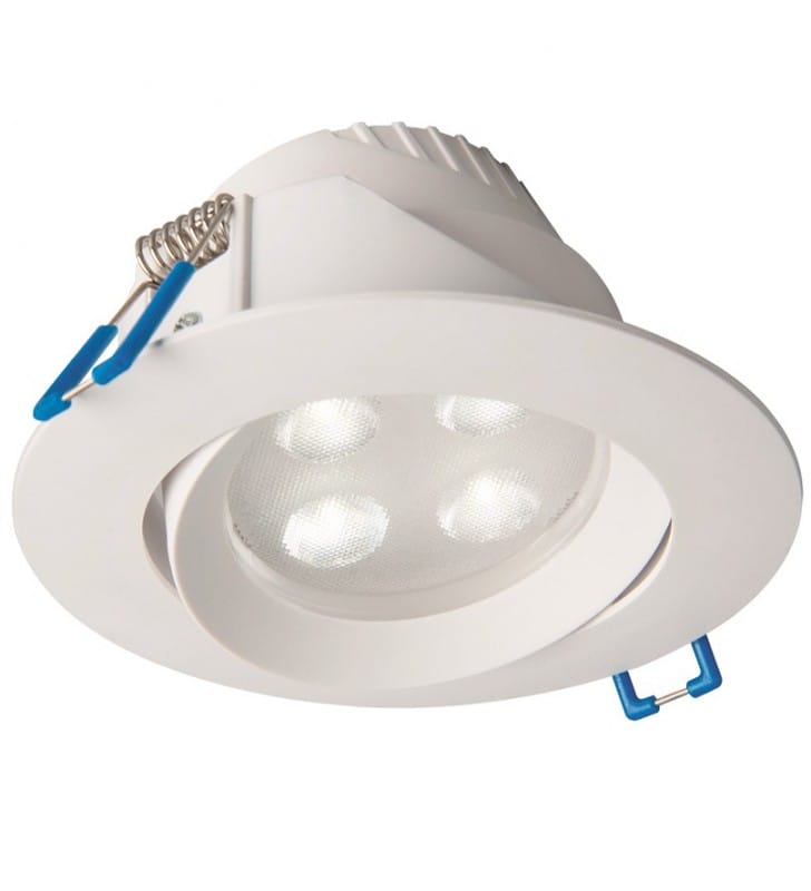 Ruchoma biała podtynkowa lampa łazienkowa Eol oczko oprawa punktowa IP44 4000K naturalna barwa światła