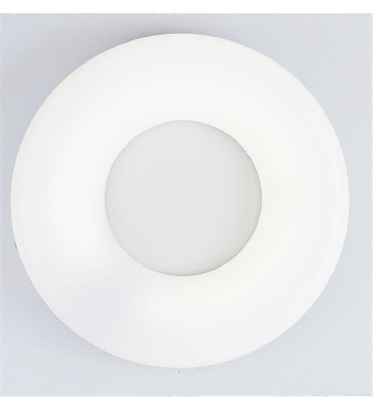 Okrągły nowoczesny plafon Ring LED 37cm biały obręcz