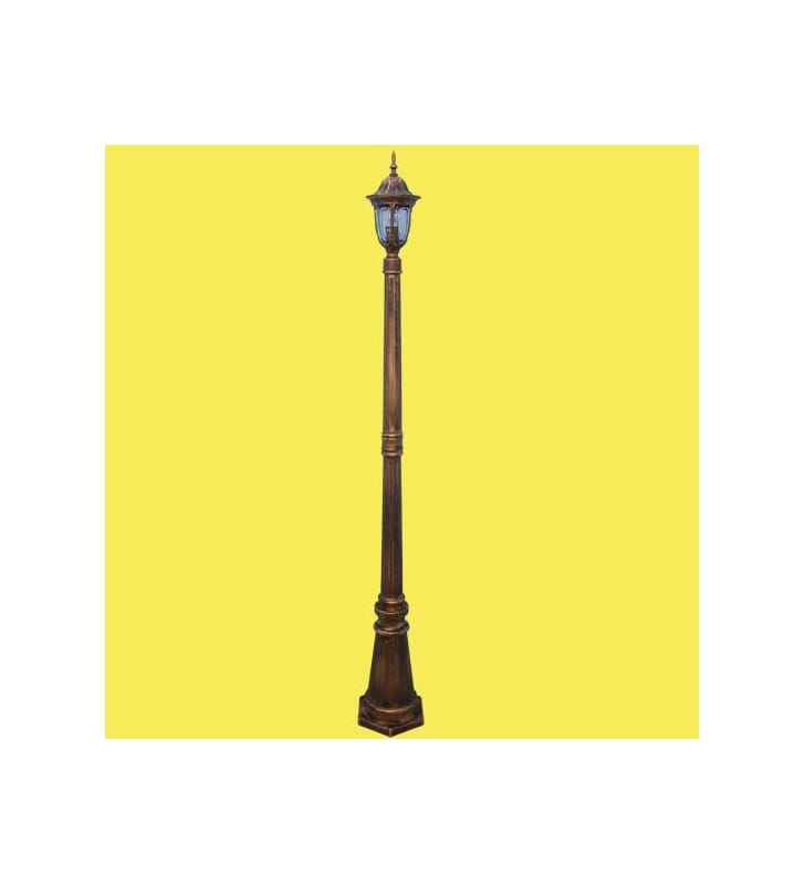 Pojedyncza latarnia ogrodowa Vasco złota wysokość 1,9m