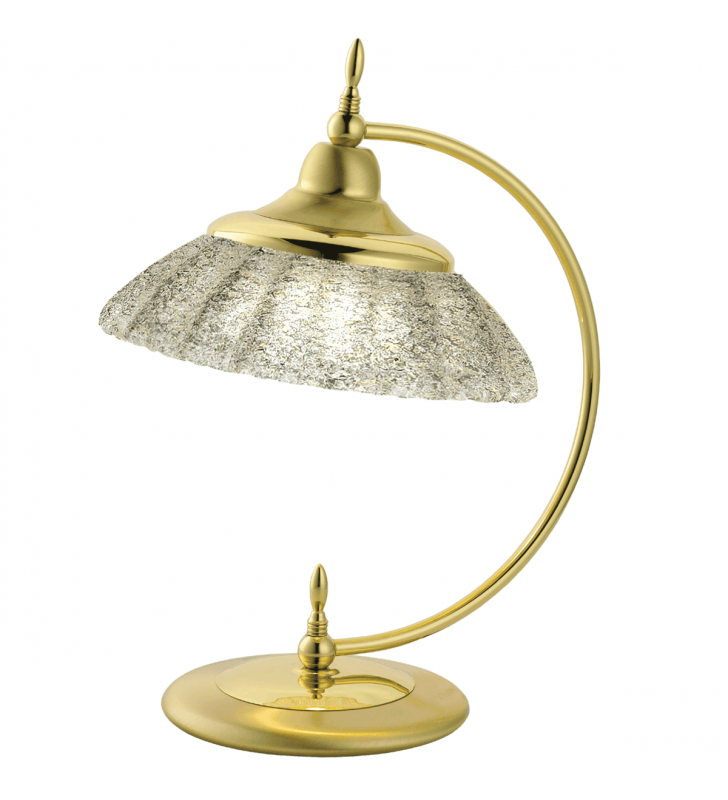 Lampa stołowa Onyx Kryształ złota stylowa klasyczna do salonu sypialni na komodę