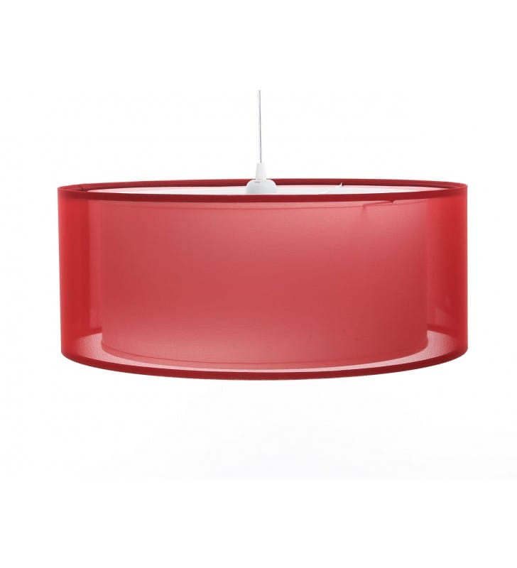 Lampa wisząca Donato 60cm czerwona na 3 żarówki do salonu sypialni jadalni lub pokoju dziecka