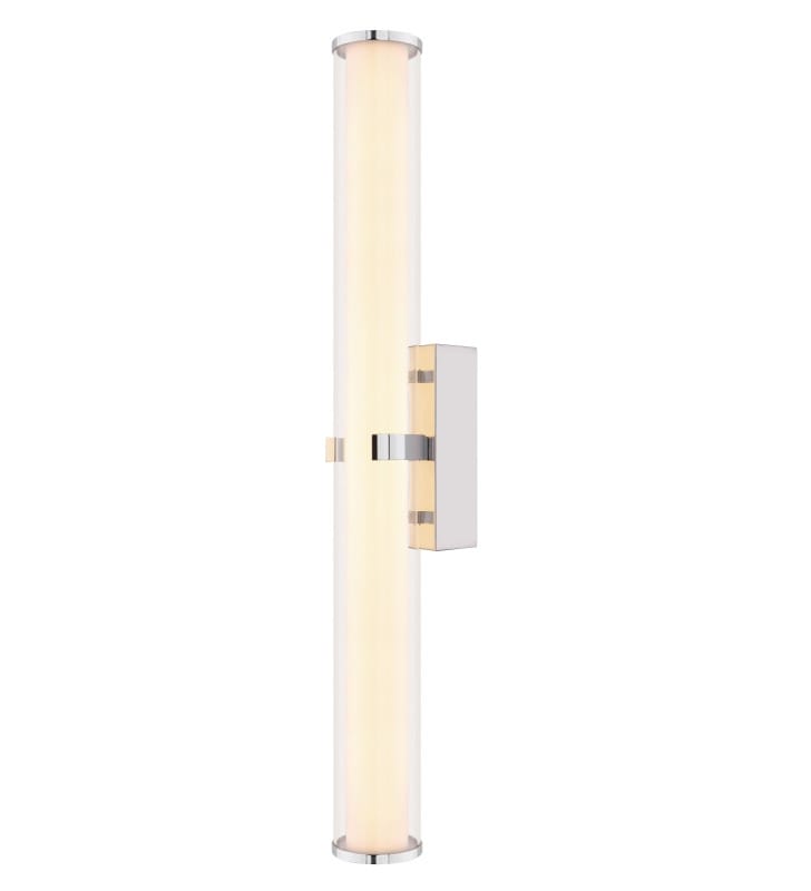 62cm nowoczesna lampa ścienna do oświetlenia lustra Alcorcon LED 3000K chrom IP44