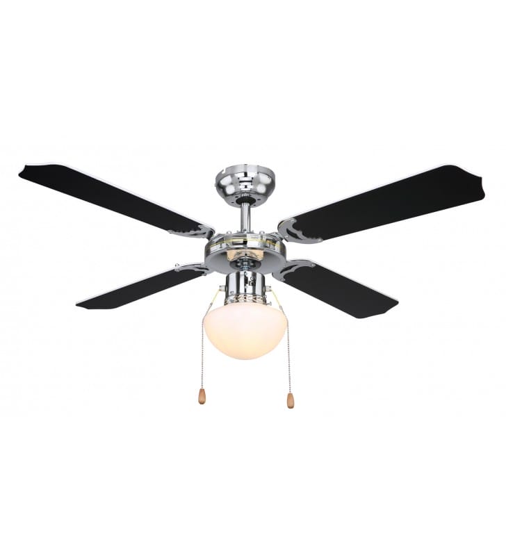 Lampa żyrandol z wiatrakiem do sypialni Champion wentylator sufitowy