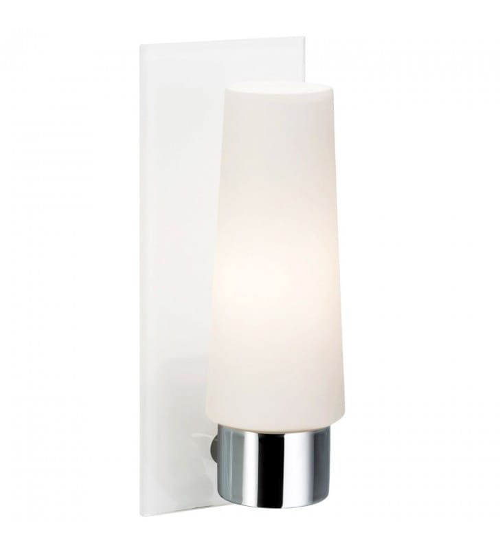 Lampa łazienkowa kinkiet Brastad biały z chromowanym wykończeniem