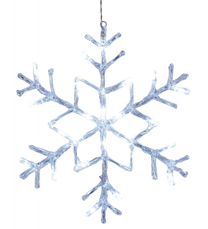 Zewnętrzna dekoracja bożonarodzeniowa podświetlana śnieżynka Antarctica IP44