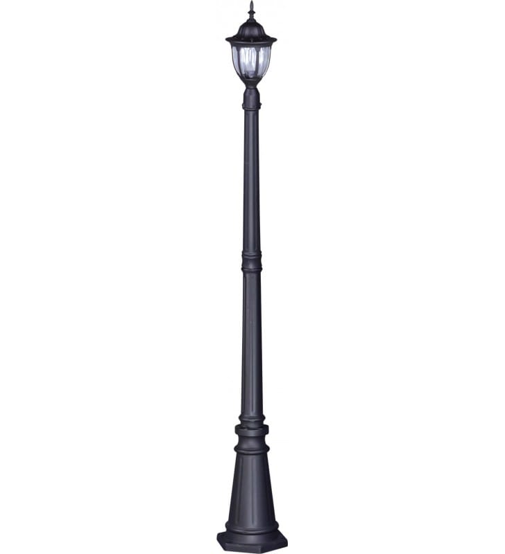 Prawie 2m klasyczna latarnia do ogrodu Vasco czarna