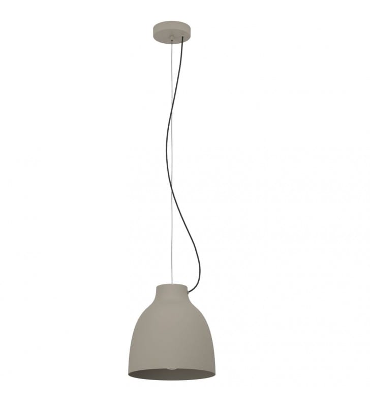 Loftowa lampa wisząca z metalu Camasca 28cm taupe do kuchni jadalni nad stół 1xE27 Eglo