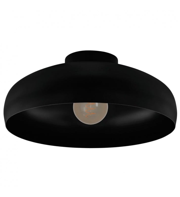 Czarna 40cm lampa na sufit Mogano nowoczesna metal do kuchni sypialni do przedpokoju do niskiego pokoju 1xE27 Eglo