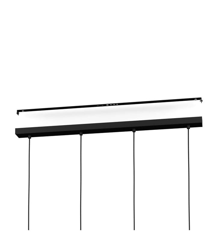 Lampa wisząca Ikeston czarna metalowa 4 pkt loftowa industrialna Eglo 43732