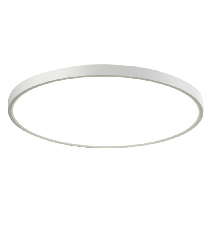 Nowoczesny płaski 40cm biały okrągły plafon Alata LED