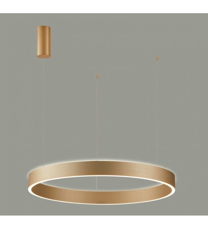 Złota nowoczesna 60cm lampa wisząca Brasco Up Down LED światło góra dół do kuchni