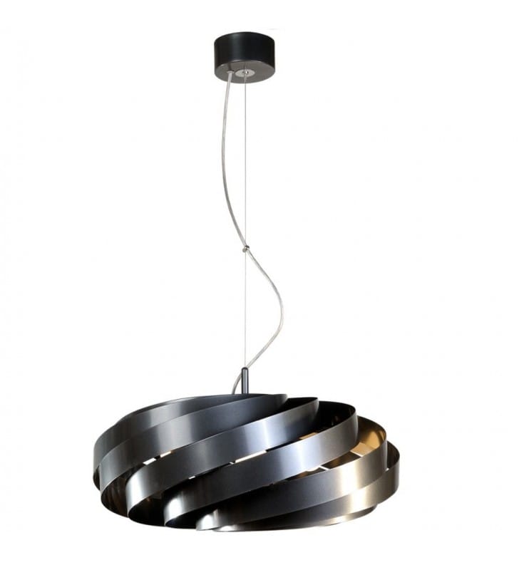 Antracytowa nowoczesna lampa wisząca z metalu Vento 4xE27