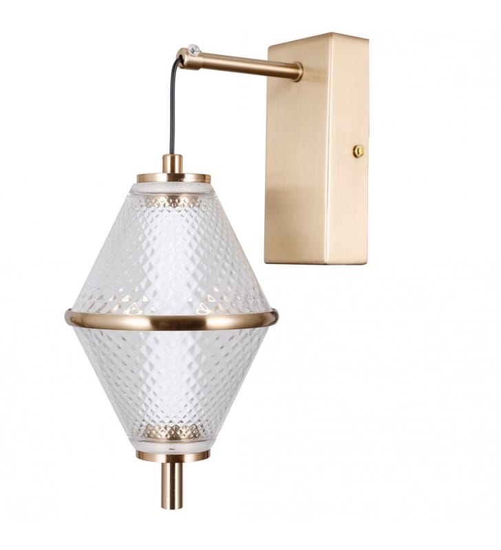Stylowa lampa ścienna Fuente LED klosz wiszący w dół do salonu sypialni
