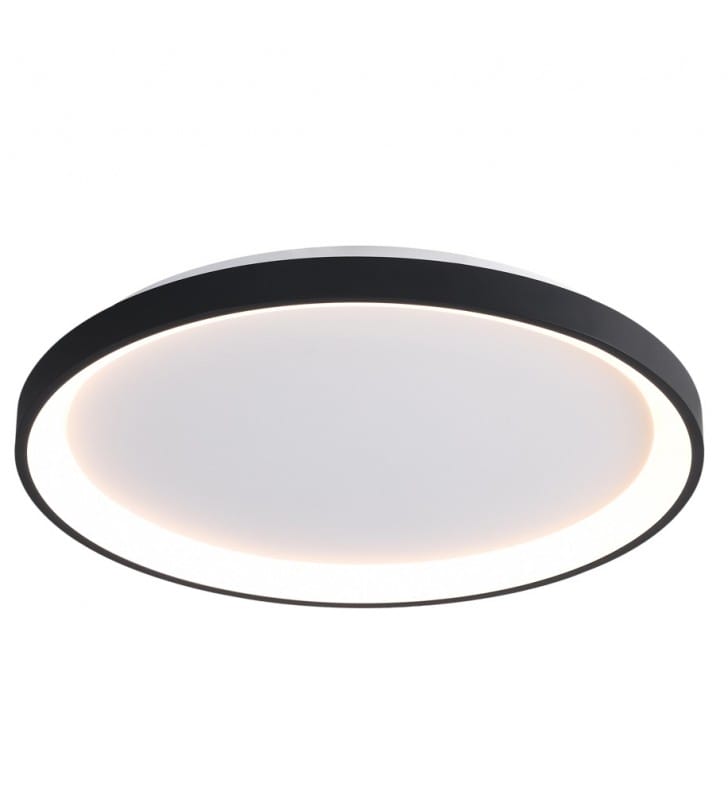 Raden LED 48cm czarny nowoczesny plafon sufitowy z regulacją barwy światła